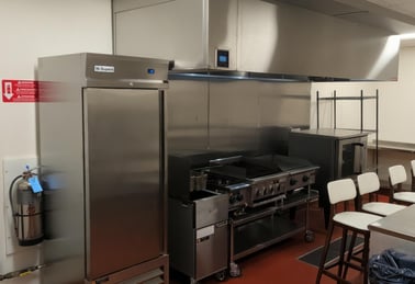 Chicago Flex Kitchen line/hood view
